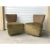 1980s Carter Postmodern Sculptural Fan Shaped Back Swivel Chairs- a Pair For Sale - Image 5 of 6