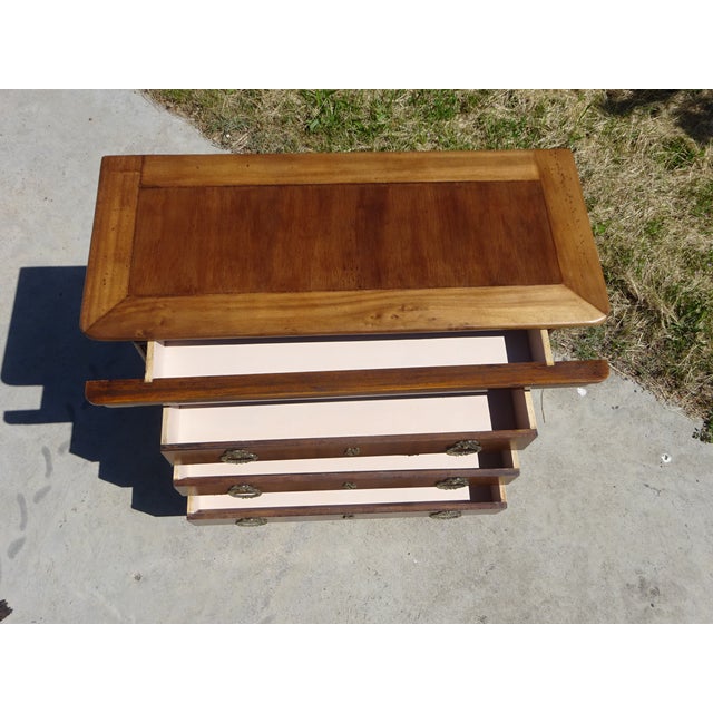 Chest of 4 Drawers in Light Wood, 1980s For Sale - Image 13 of 18