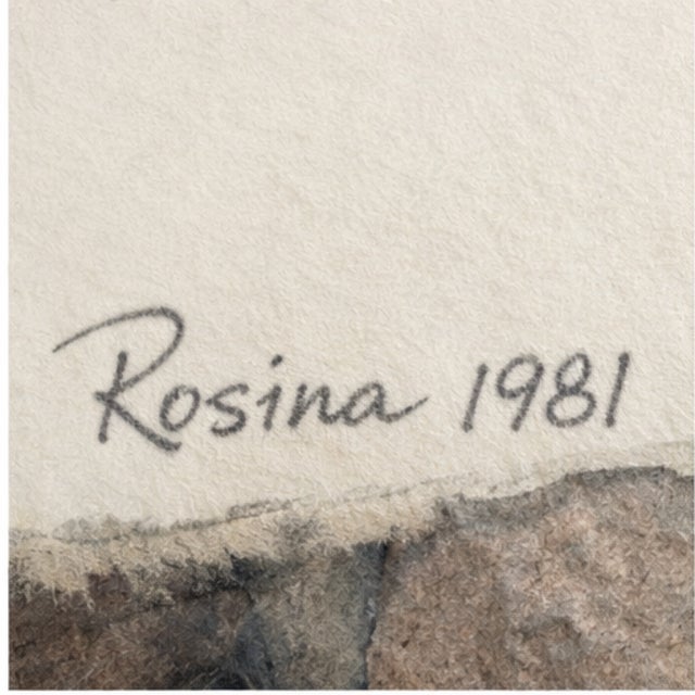 Contemporary 1981 Italian Surrealist Mixed-Media Collage Artwork – Signed Rosina For Sale - Image 3 of 5