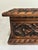 Vintage Hand-Carved Floral Wooden Chest For Sale - Image 4 of 16