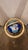 Late 20th Century Rotating Faux Hardstone Globe With Brass Frame For Sale In Dallas - Image 6 of 8