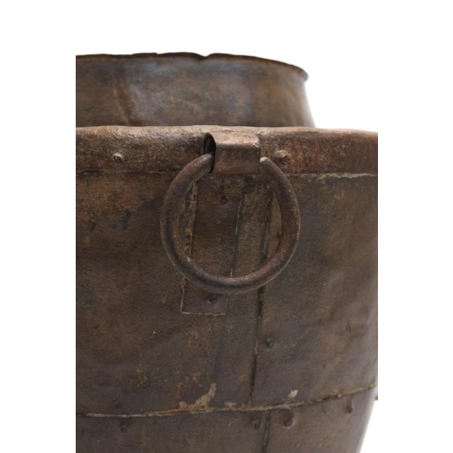 Tapered Storage Vessel Pair C Hint of Red For Sale - Image 4 of 10