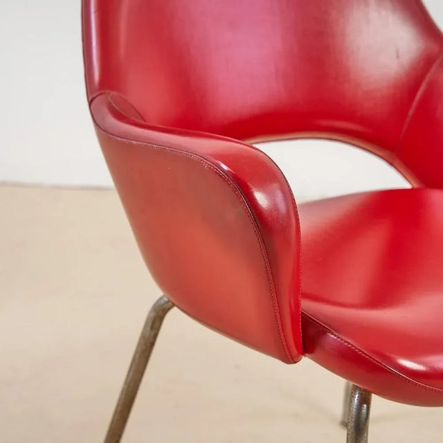 Vintage Red Armchair, 1960s For Sale - Image 5 of 8
