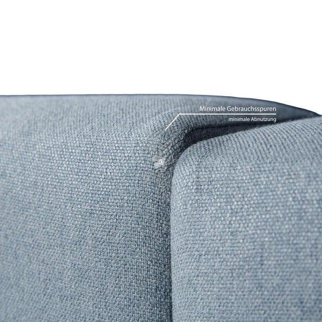 Tyme Fabric & Wood Corner Sofa in Blue from MYCS For Sale - Image 6 of 14