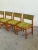 Green 1970s Teak and Mohair Dining Chairs - Set of Four For Sale - Image 8 of 12