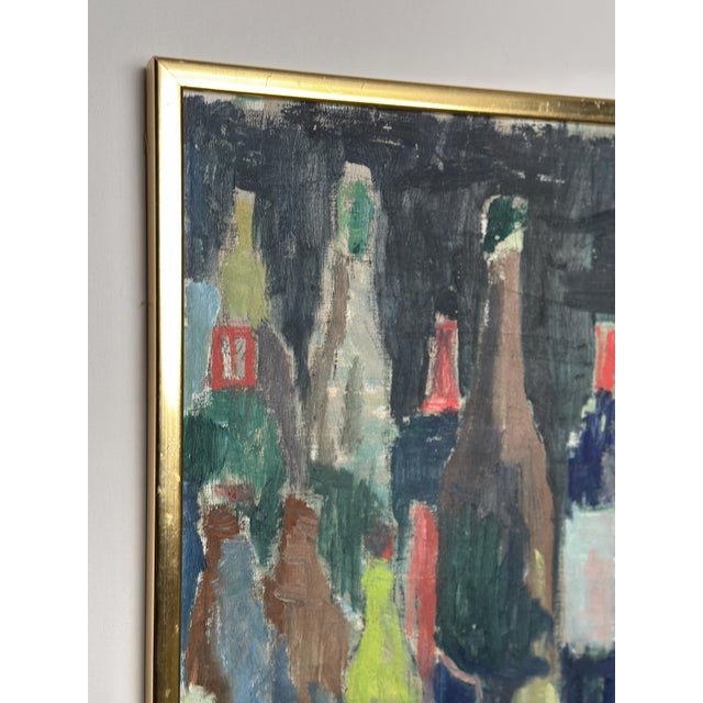 Ingeborg Strangell, Bottles, 1960s, Oil on Canvas, Framed For Sale - Image 5 of 18