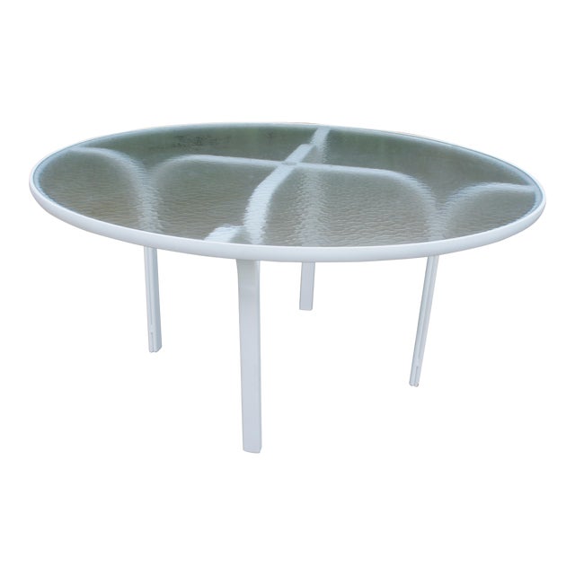 1980s Vintage Brown Jordan Quantum 54in Round Table Chairish