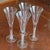 Wonderful set of 4 wine//champagne glasses with air twist stems by Colony. These glasses are really cool.