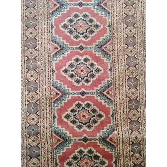 Wool pile genuine hand made Bokhara runner-