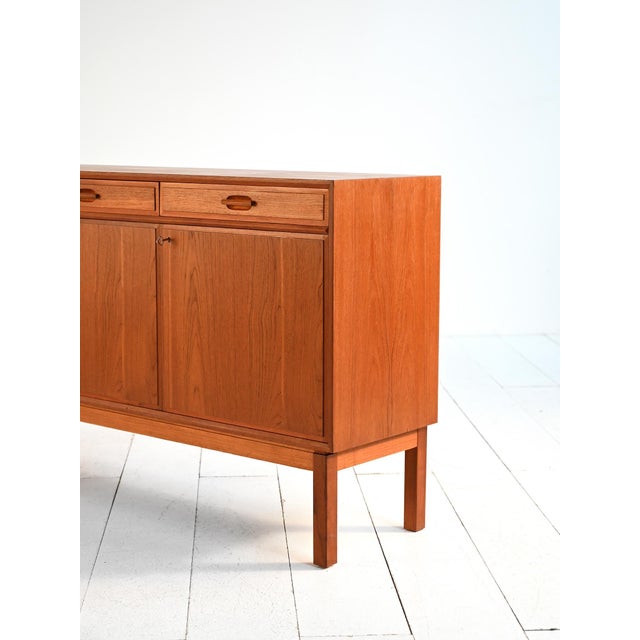 Wood Scandinavian Teak Sideboard, 1960s For Sale - Image 7 of 11