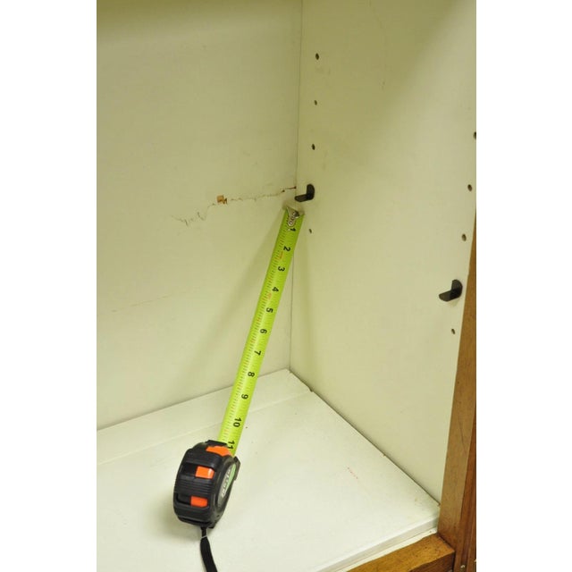 Mid 20th Century Henredon French Country Provincial Walnut Fruitwood 3 Pc Wall Unit Bookcase For Sale - Image 16 of 18