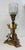 This antique ornate early 1900's Art Nouveau electric table lamp is a true eye catcher. Made of bronze with an Art Nouveau...
