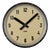 Industrial Black Factory Wall Clock from IBM, 1950s For Sale