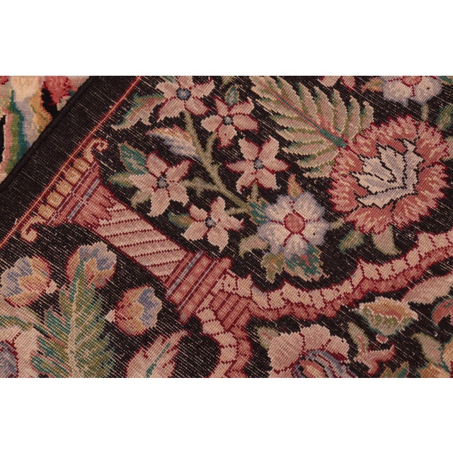 Textile Elegant Heritage 1990's Black/Rust Wool Rug - 8'0'' X 10'0'' For Sale - Image 7 of 9
