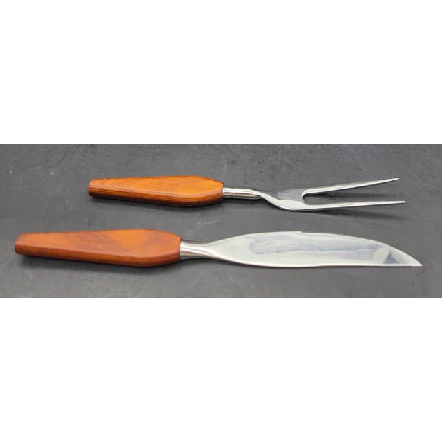 Dansk Mid 20th Century Fleetwood Carving Utensils, a Pair For Sale - Image 4 of 8