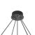 Monumental Daniel Becker 'Emily 13' Chandelier in Glossy Black for Moss Objects For Sale - Image 10 of 12