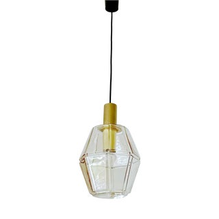 Vintage Pendant Light in Glass from Limburg For Sale
