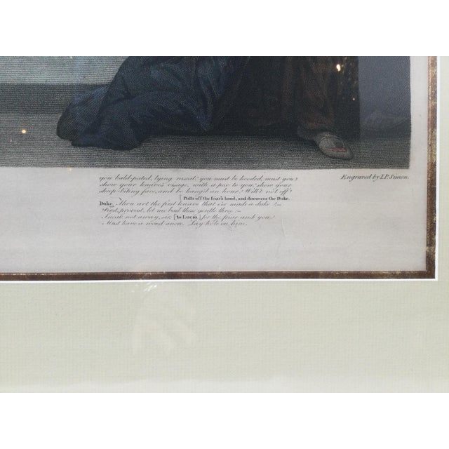 Wood Stipple Engraving of "Shakspeare. / Measure for Measure / Act V, Scene I." 1796 For Sale - Image 7 of 8