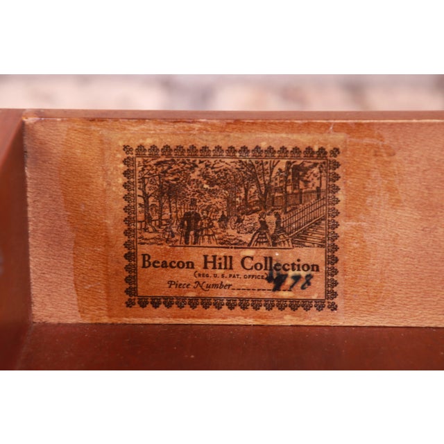 Beacon Hill Collection Federal Style Banded Mahogany Nightstand For Sale - Image 12 of 13