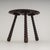 Brown French Oak Tripod Side Table attributed to Charles Dudouyt, 1950s For Sale - Image 8 of 18