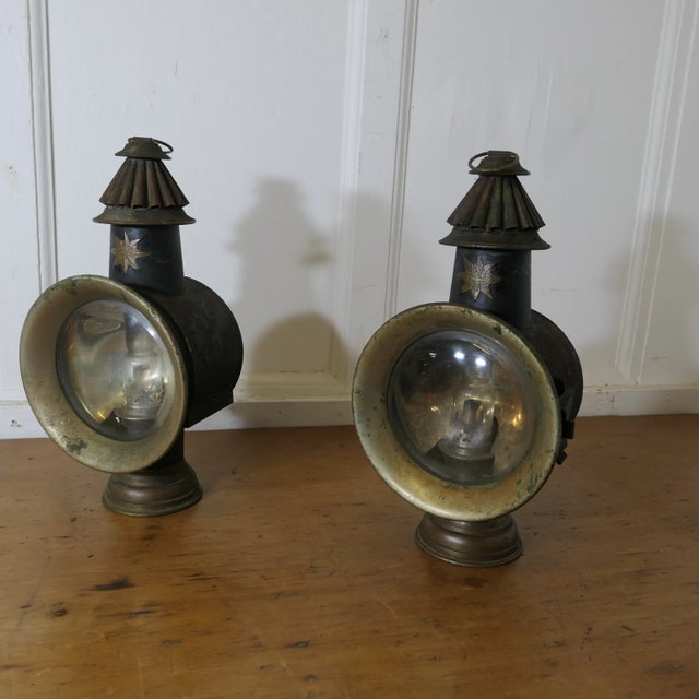 French Brass and Iron Carriage Table Lamps from Daris, 1890s, Set of 2 For Sale - Image 13 of 13
