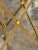 French Directoire Style Gilt Bronze and Marble Side Tables - a Pair For Sale In Dallas - Image 6 of 8