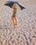 Girl On The Beach by Toni Frissell Beachwear fashion shoot featuring sunshades, 1948. (Photo by Toni Frissell) 16x12"...