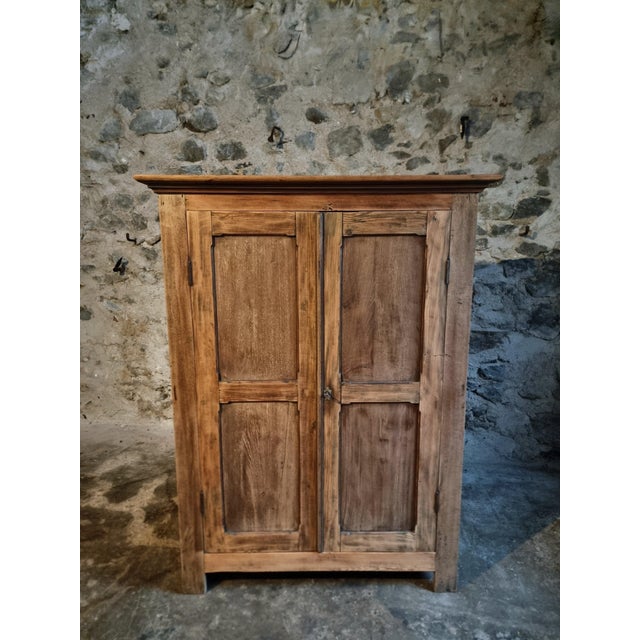 Antique Late 19th Century French Provincial Cabinet in Oak and Pine, 1890s For Sale - Image 13 of 15