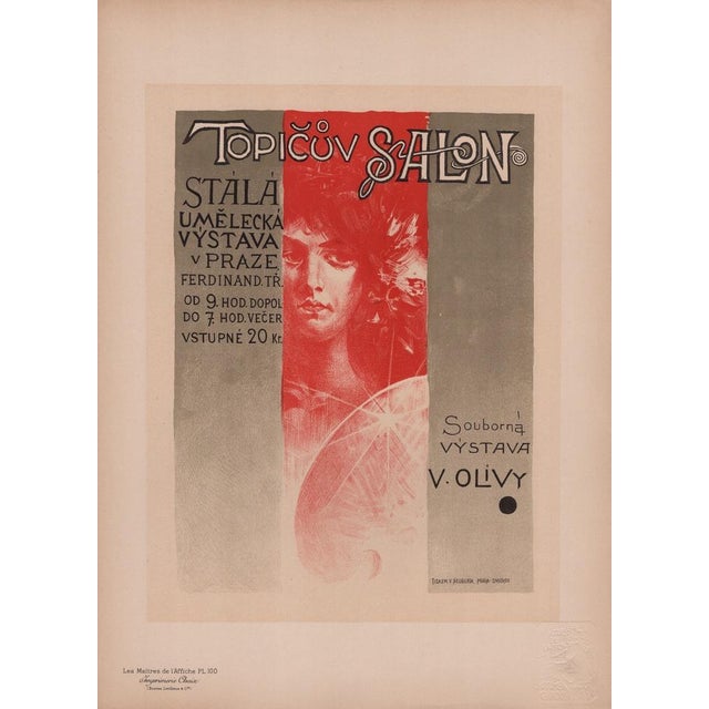 Václav Oliva, Topičův Salon from Les Maîtres de L'Affiche, 1897, Original Lithograph For Sale - Image 12 of 12
