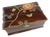 Vintage Japanese Floral Butterfly Lacquerware Trinket Jewelry Box For Sale