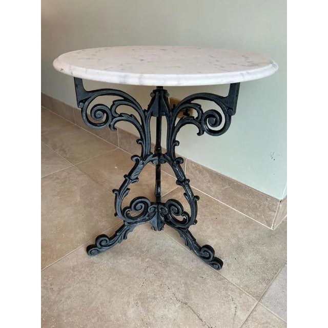 Black Victorian Cast Iron Occasional Table Base For Sale - Image 8 of 10