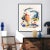 Blue Mid-Century Modern Colorful Print With Primary Colors - Unframed Giclée on Watercolor Paper - 40" X 50" For Sale - Image 8 of 8