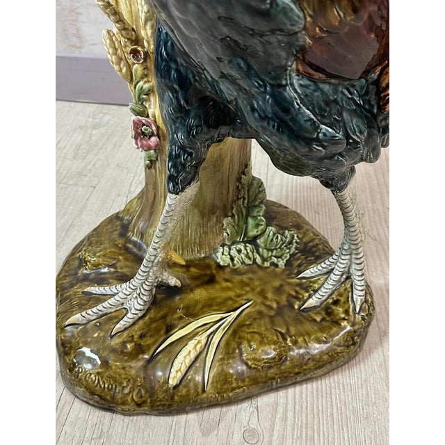 Earthenware Rooster by P. Comoléra, 1888 For Sale - Image 16 of 18