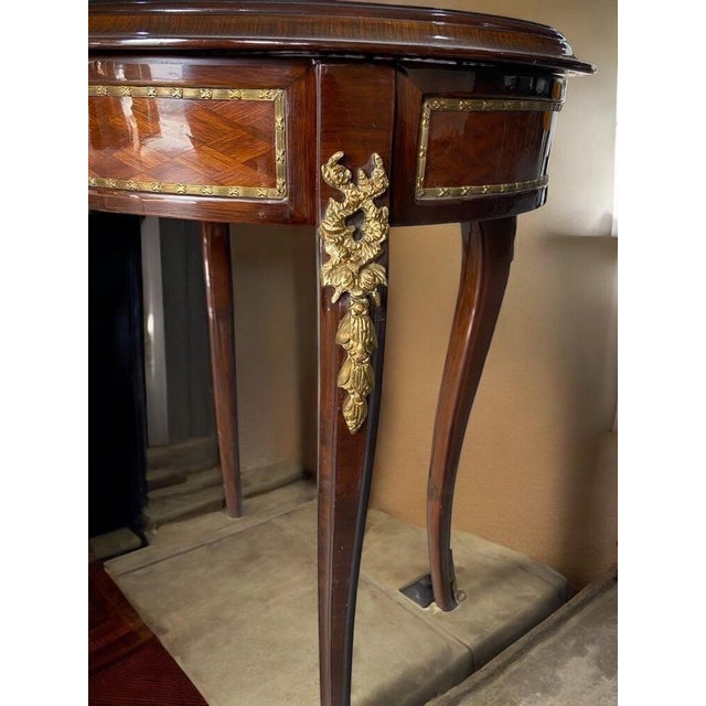 Vintage Louis XV Style Mahogany Jewelry Box Display For Sale - Image 9 of 9