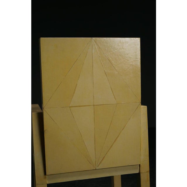 Art Deco Armchair Parchment, 1930s For Sale - Image 10 of 17