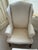 Classic English Style Custom Upholstered Wing Chair and Ottoman - Set of 2 For Sale - Image 10 of 10