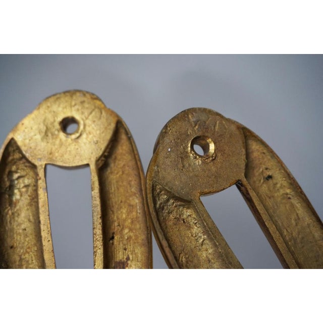 Large 19th Century French Gilt Bronze Knot, Tassel & Ribbon Wall Lights Sconces, Set of 2 For Sale - Image 15 of 18