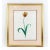 Vintage Hand-Painted Plant Specimen Watercolor Tulip Specimen (With Frame). Signed in the Lower Right Corner For Sale - Image 11 of 11