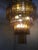 Violet Murano Glass Amber and Violet Tronco Chandelier Venini Style For Sale - Image 8 of 9