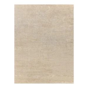 Exquisite Rugs Plush Hand-Knotted Bamboo Silk & Mohair Ivory Rug-8'X10'