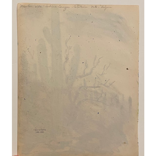 Traditional Grace Spongberg Sabino Canyon Arizona Drawing For Sale - Image 3 of 3