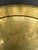 Mid-Century Chinoiserie 45 Inch Hand-Etched Brass Tray Coffee Table on Teak Spider Base. For Sale - Image 10 of 11