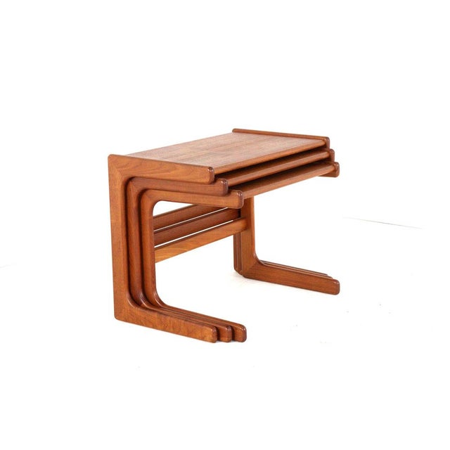 Nesting Tables from Salin Nyborg, Denmark, 1960s, Set of 3 For Sale - Image 4 of 18