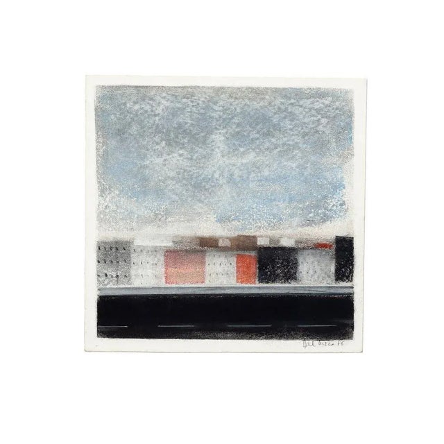 Landscape is an original pastel drawing realized by Ottaviano del Turco in 1986, hand-signed and dated in pencil on the...