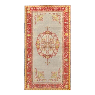 Galerie Shabab Collection Early 20th Century Turkish Oushak Accent Rug For Sale
