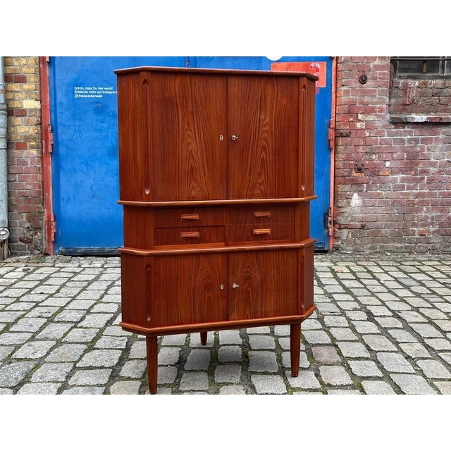 Wood Corner Cabinet in Teak from Aulum Møbelfabrik For Sale - Image 7 of 11