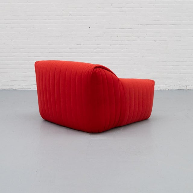 Red Sandra Armchair attributed to Annie Hieronimus for Cinna, 1970s For Sale - Image 8 of 15