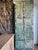 Mid-Century Modern Vintage Hand-Carved Door Panel in Distressed Green | Rustic Farmhouse Architectural Statement 96 For Sale - Image 3 of 5