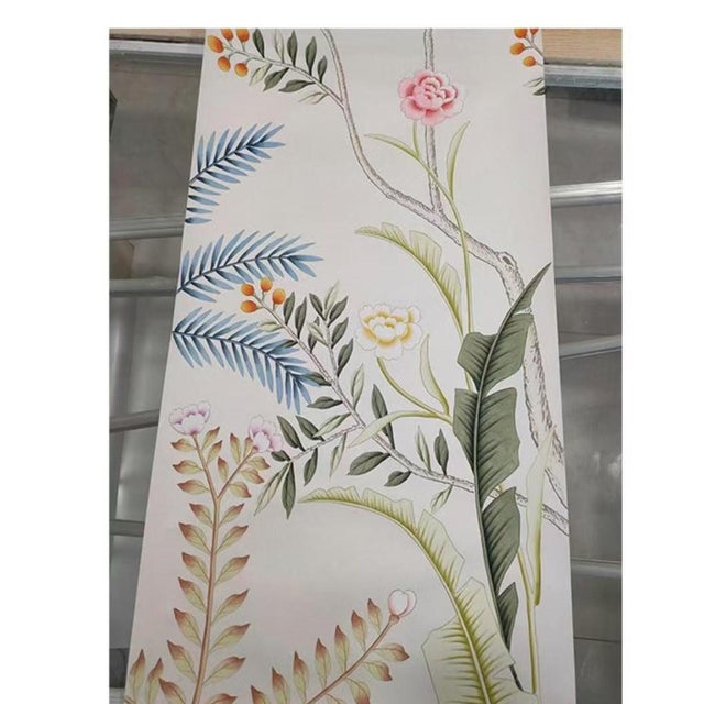 If you love the look of De Gournay wallpaper but not the price, this is for you. Verdant Garden Chinoiserie Hand-Painted...