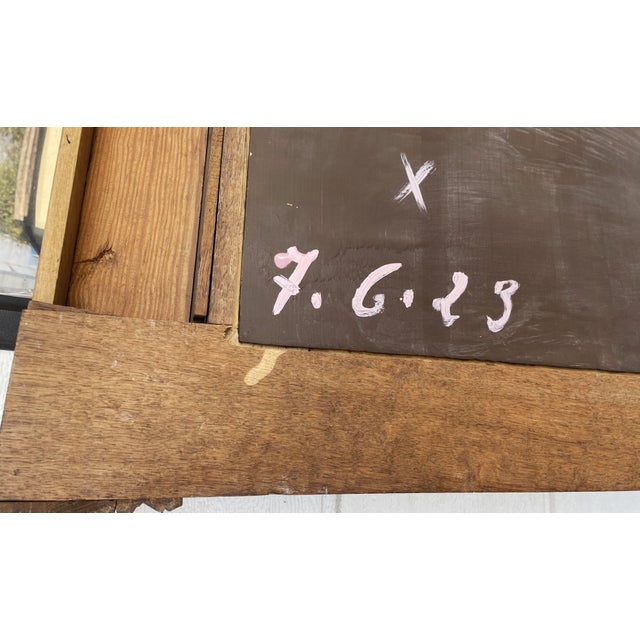 Antique Oak Mirror, 1923 For Sale - Image 3 of 17